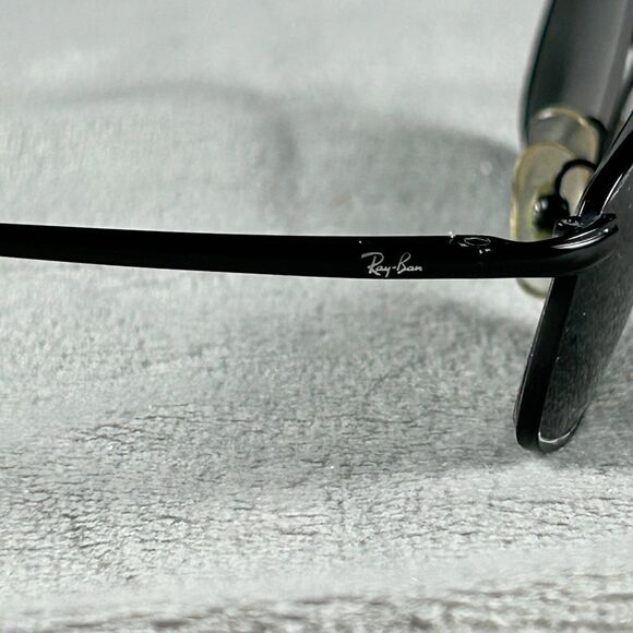 Ray Ban Sunglasses Black Rectangular Frame Only RB3162 SLEEK 006 52-19 - Picture 4 of 8